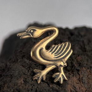 HUSA, STŘEDOVĚKÁ OZDOBA, BRONZ - PŘÍVĚSKY - ŠPERKY