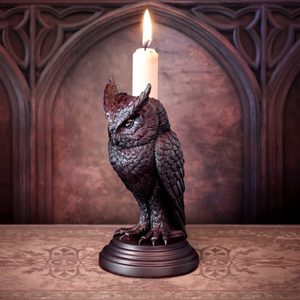 OWL OF ASTRONTIEL, SOVA, SVÍCEN - SVÍCNY - HOME DECOR