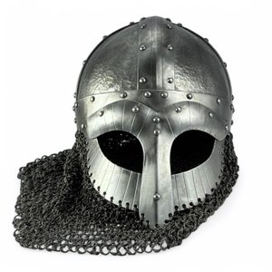BORG, VIKINGSKÁ PŘILBA S KROUŽKOVÝM ZÁVĚSEM - VIKINSKÉ PŘILBY - ZBROJE