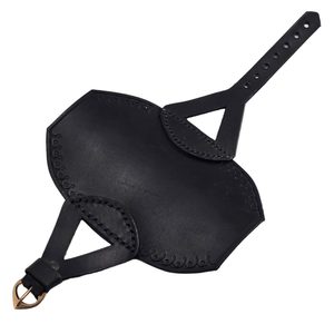 LUKOSTŘELECKÝ NÁTEPNÍK PERCY, KOŽENÝ, ČERNÝ - PŘÍSLUŠENSTVÍ PRO LUKY - ZBRANĚ