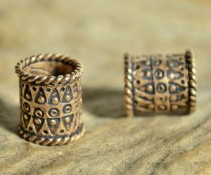 KORÁLEK DO VOUSŮ, VIKING, BRONZ - KORÁLKY DO VOUSŮ - ŠPERKY