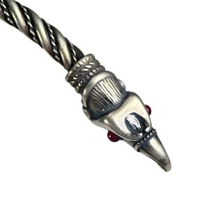 HUGINN A MUNINN, VIKINSKÝ STŘÍBRNÝ TORQUES, AG 925 - TORQUESY - STŘÍBRNÉ ŠPERKY