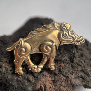 COLLACH - KELTSKÝ KANEC, PŘÍVĚŠEK BRONZ - PŘÍVĚSKY - ŠPERKY