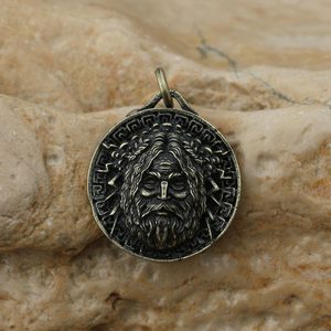 ZEUS, ŘECKÝ BŮH, PŘÍVĚŠEK STAROMOSAZ - VŠECHNY AMULETY, VLASTNÍ VÝROBA - ŠPERKY