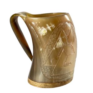 WALKNUT, VIKINGSKÝ POHÁR Z ROHOVINY - ROHY NA PITÍ - STOLOVÁNÍ