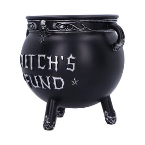 ČARODĚJNICKÝ KOTLÍK, KASIČKA NA MINCE - FIGURKY - HOME DECOR