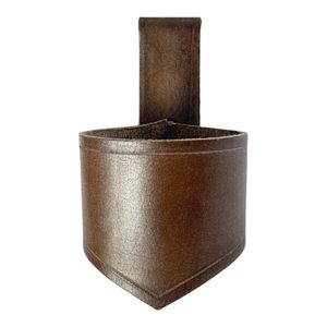 KOŽENÝ DRŽÁK NA ROH, HNĚDÝ - PŘÍSLUŠENSTVÍ PRO ROHY - STOLOVÁNÍ
