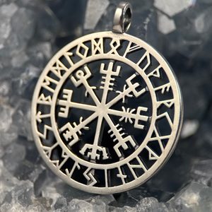 VEGVISIR - KOMPAS, ISLANDSKÁ RUNA, STŘÍBRNÝ PŘÍVĚSEK, AG 925, VELKÝ, 10G - PŘÍVĚSKY - STŘÍBRNÉ ŠPERKY