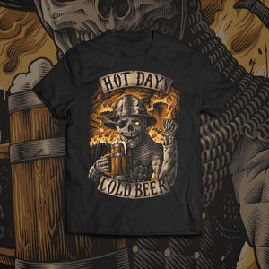 HOT DAYS? COLD BEER! PÁNSKÉ TRIČKO - TRIČKA PÁNSKÁ - MÓDA