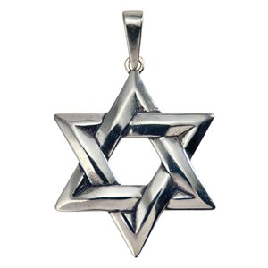 DAVIDOVA HVĚZDA, STŘÍBRNÝ PŘÍVĚSEK, AG 925 - PŘÍVĚSKY - STŘÍBRNÉ ŠPERKY