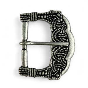 PŘEZKA NA OPASEK, GOKSTAD, NORSKO, STAROSTŘÍBRO, SLITINA ZINKU - OPASKOVÉ SPONY A KOVÁNÍ - MÓDA