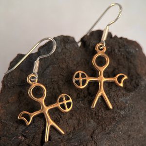 NOAIDI - SÁMSKÝ ŠAMAN, NÁUŠNICE BRONZ - NÁUŠNICE - ŠPERKY