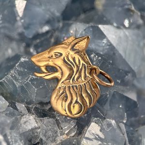 HRANIČÁŘSKÝ PES, ČS. ARMÁDA, 30. LÉTA, PŘÍVĚŠEK BRONZ - PŘÍVĚSKY - ŠPERKY