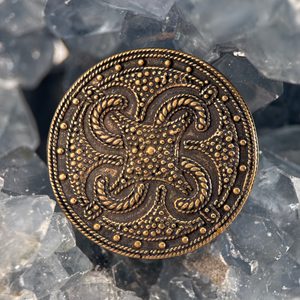VIKINSKÁ BROŽ THUMBY-BIENEBEK, REPLIKA, BRONZ - BROŽE A KNOFLÍKY - ŠPERKY
