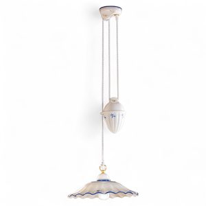 TIROLIA KERAMICKÉ STROPNÍ SVÍTIDLO SE ZÁVAŽÍM 2211-1 - STROPNÍ SVÍTIDLA - HOME DECOR