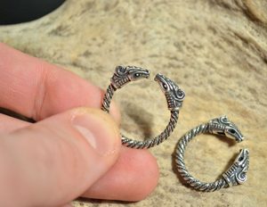 DREKI, STŘÍBRNÝ VIKINSKÝ STŘÍBRNÝ PRSTEN, AG 925 - PRSTENY - STŘÍBRNÉ ŠPERKY