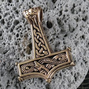 DRAK, THOROVO KLADIVO, BRONZ - VIKINGSKÉ AMULETY - ŠPERKY
