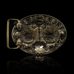 Libra Belt Buckle - Scales, Brass