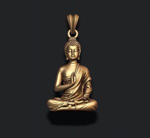 BUDDHA, ČAKROVÝ PŘÍVĚŠEK, BRONZ - PŘÍVĚSKY - ŠPERKY