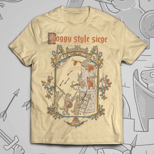 DOGGY STYLE SIEGE - STŘEDOVĚCÍ ZAJÍCI A PSI, TRIČKO PÁNSKÉ - TRIČKA PÁNSKÁ - MÓDA