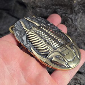 TRILOBIT, SPONA NA OPASEK, MOSAZ - OPASKOVÉ SPONY - ŠPERKY