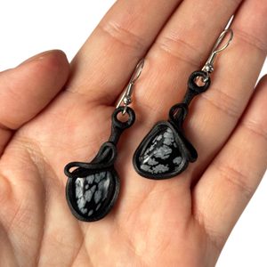 OBSIDIÁN - NÁUŠNICE - NÁUŠNICE - ŠPERKY