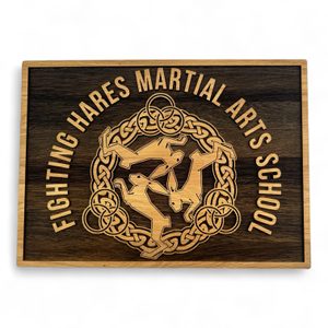 FIGHTING HARES NÁSTĚNNÁ DEKORACE 32 X 45 CM - OBRAZY - HOME DECOR