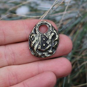 BERKANO - RUNOVÝ AMULET, STAROMOSAZ - RUNY - ŠPERKY