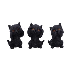 TŘI KOŤÁTKA - NEVIDÍM, NEMLUVÍM, NESLYŠÍM, 8,8 CM - FIGURKY - HOME DECOR