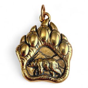 MEDVĚD - MEDVĚDÍ STOPA, PŘÍVĚSEK, BRONZ - PŘÍVĚSKY - ŠPERKY