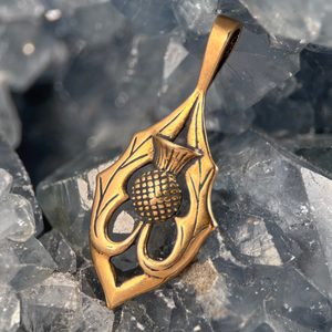 ALBA - SKOTSKÝ BODLÁK, PŘÍVĚŠEK, BRONZ - PŘÍVĚSKY - ŠPERKY