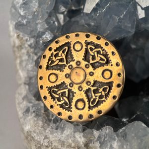 ŠTÍT VIKING, BRONZ - BROŽ - BROŽE A KNOFLÍKY - ŠPERKY