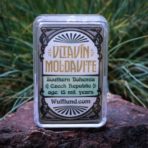 VLTAVÍN V KRABIČCE, SUROVÝ KÁMEN - ŠPERKY S VLTAVÍNY - STŘÍBRNÉ ŠPERKY