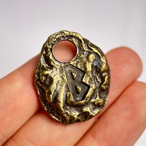 BERKANO - RUNOVÝ AMULET, STAROMOSAZ - RUNY - ŠPERKY