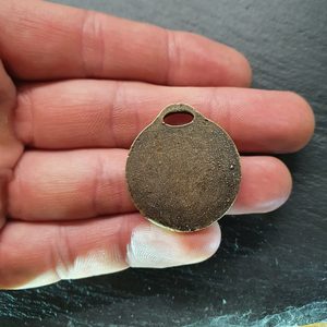 VEGVISÍR AMULET NA KRK, ZINEK STAROMOSAZ - VŠECHNY AMULETY, VLASTNÍ VÝROBA - ŠPERKY