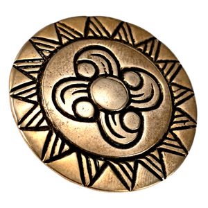 SLUNEČNÍ BROŽ, DOBA BRONZOVÁ, BRONZ - BROŽE A KNOFLÍKY - ŠPERKY