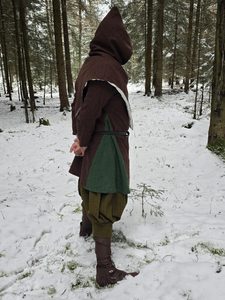 VIKINGSKÁ KÁPĚ, PODŠITÁ, VLNA A LEN - PÁNSKÉ ODĚVY - MÓDA