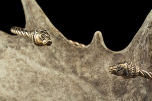 BERSERKER, MEDVĚD, BRONZOVÝ TORQUES - TORQUESY - ŠPERKY