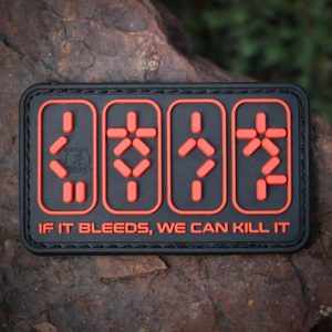 IF IT BLEEDS, WE CAN KILL IT PATCH, NÁŠIVKA 3D PVC - NÁŠIVKY - VOJENSKÉ{% if kategorie.adresa_nazvy[0] != zbozi.kategorie.nazev %} - BUSHCRAFT{% endif %}