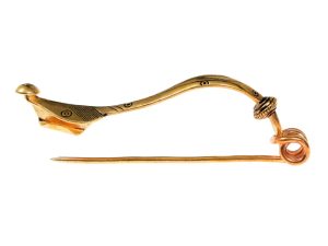 KELTSKÁ FIBULA TYPU CERTOSA, BRONZ - BROŽE A KNOFLÍKY - ŠPERKY
