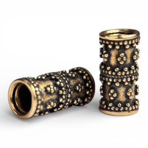 KORÁLEK DO VOUSŮ, VIKING, 7 MM PRŮMĚR, BRONZ - KORÁLKY DO VOUSŮ - ŠPERKY