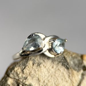ORBITA, PRSTEN, MODRÝ TOPAZ, STŘÍBRO 925/1000 - PRSTENY - STŘÍBRNÉ ŠPERKY