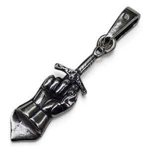 Silver Pendant, Knight’s Gauntlet Ag 925