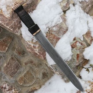NEVIS, SKOTSKÝ NŮŽ, DIRK, DAMAŠKOVÁ OCEL - DAMAŠKOVÉ NOŽE - ZBRANĚ