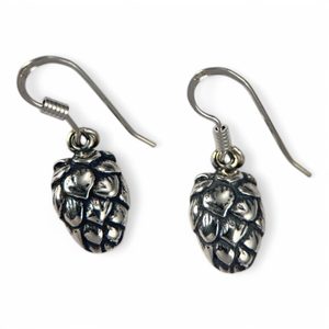 CHMEL - CHMELOVÁ ŠIŠKA, STŘÍBRNÉ NÁUŠNICE, AG 925 - NÁUŠNICE - STŘÍBRNÉ ŠPERKY