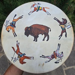 TATANKA, ŠAMANSKÝ BUBEN 40CM - BUBNY - TÁBOŘENÍ A ŘEMESLA