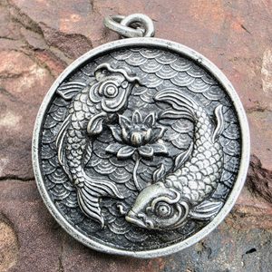 PŘÍVĚSEK JAPONSKÝ KOI KAPR, ZINEK - VŠECHNY AMULETY, VLASTNÍ VÝROBA - ŠPERKY