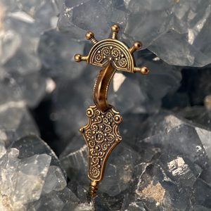 FIBULA - SLOVANSKÝ PŘÍVĚŠEK, ODLÉVANÝ GRANULOVANÝ A FILIGRÁNOVÝ ŠPERK, BRONZ - PŘÍVĚSKY - ŠPERKY