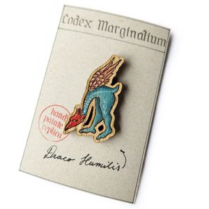 STŘEDOVĚKÝ PIN DRACO HUMILIS - STŘEDOVĚKÉ POUTNICKÉ ODZNAKY - ŠPERKY