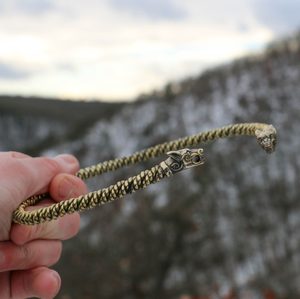 FENRISULFR, PLETENÝ TORQUES - TORQUESY - ŠPERKY